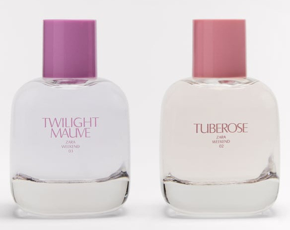 تصویر ادکلن زارا دو قلو تویلت ماوی و توب رز